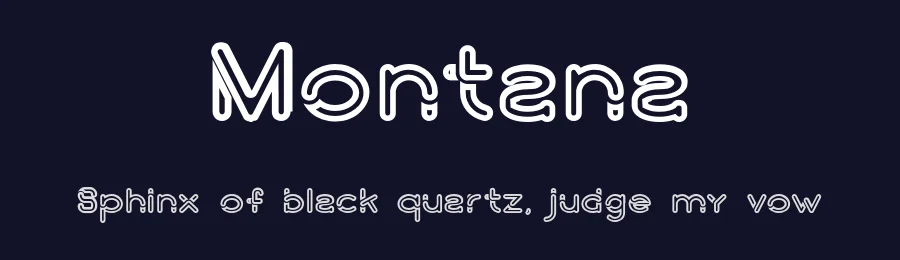 Montana by Peter Olexa — Decorative Font — thumbnail 2