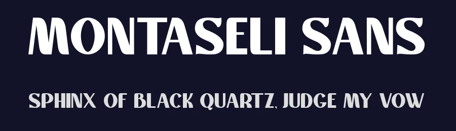 Montaseli Sans by Din Studio — Decorative Font — thumbnail 2