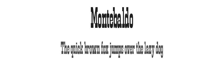 Montebaldo by Typodermic Fonts — Decorative Font