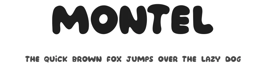 Montel by Haslinda Adnan — Decorative Font