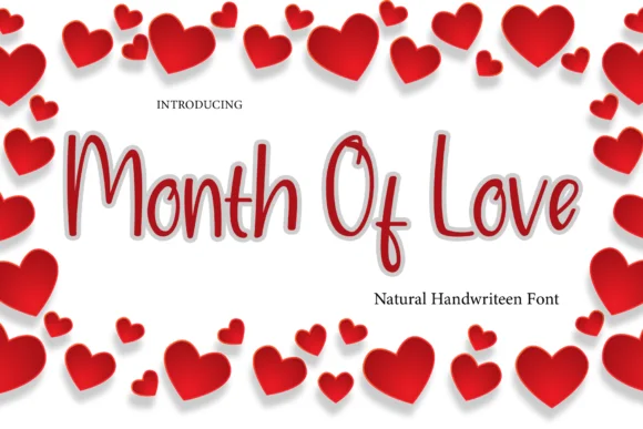 Month of Love Font by PAYJHOshop — Script Handwritten Font