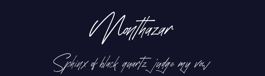 Monthazar by NendesKombet — Script Handwritten Font — thumbnail 2