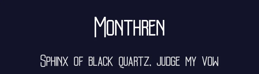 Monthren by Khoirul Ihwan — Sans Serif Font — thumbnail 2