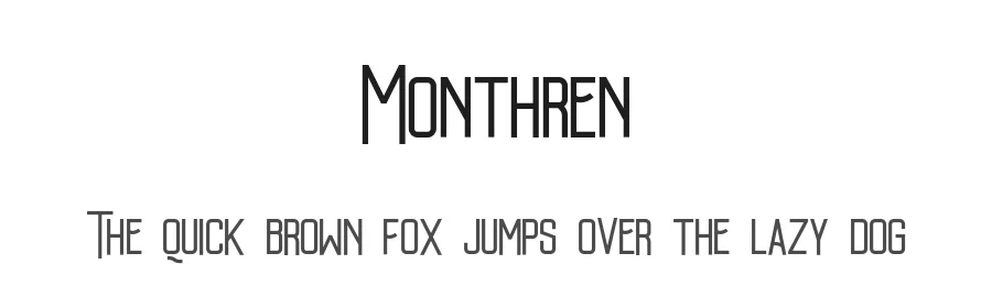Monthren by Khoirul Ihwan — Sans Serif Font
