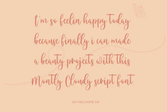 Montly Cloudy Font by Maulana Creative — Script Handwritten Font — thumbnail 2
