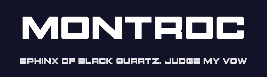Montroc by Iconian Fonts — Display Font — thumbnail 2