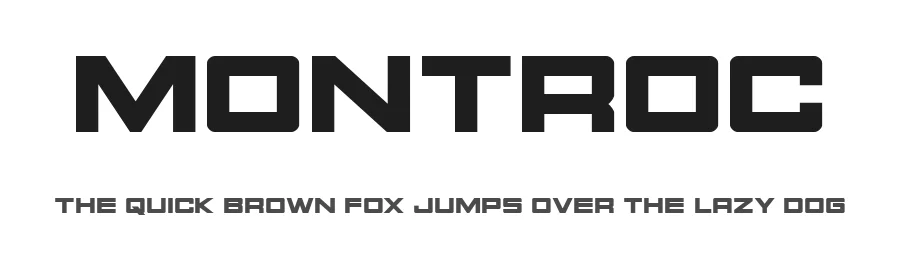 Montroc by Iconian Fonts — Display Font