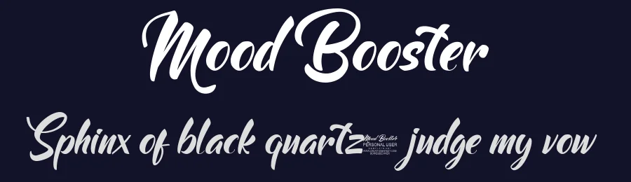 Mood Booster by Bories Bechker — Script Handwritten Font — thumbnail 2