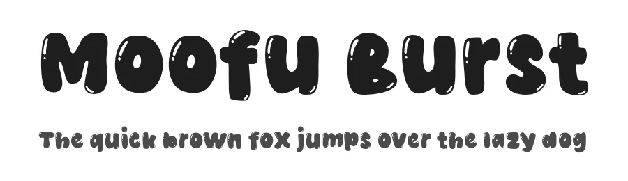 Moofu Burst by Origin Type β Decorative Font