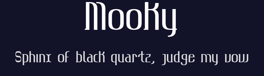 Mooky by Nuria Casanova — Sans Serif Font — thumbnail 2