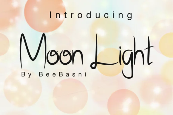Moon Light Font by bee.genin β Script Handwritten Font