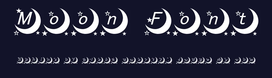 Moon Font by TamaFactory — Decorative Font — thumbnail 2