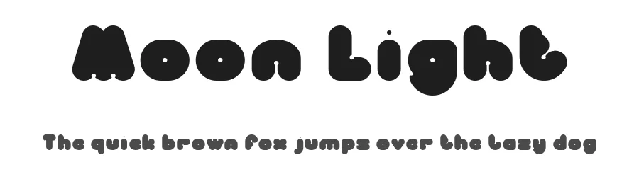 Moon Light by weknow — Display Font