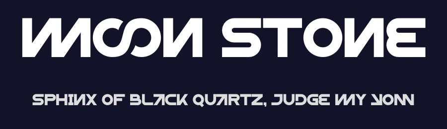 Moon Stone by Gilang Ternadho — Display Font — thumbnail 2