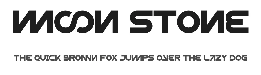 Moon Stone by Gilang Ternadho — Display Font