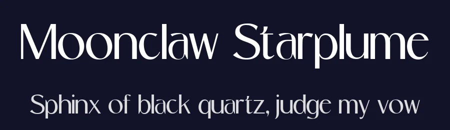 Moonclaw Starplume by Typefactoryco — Sans Serif Font — thumbnail 2