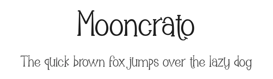 Mooncrato by Mohammad Azmil Bahar — Decorative Font