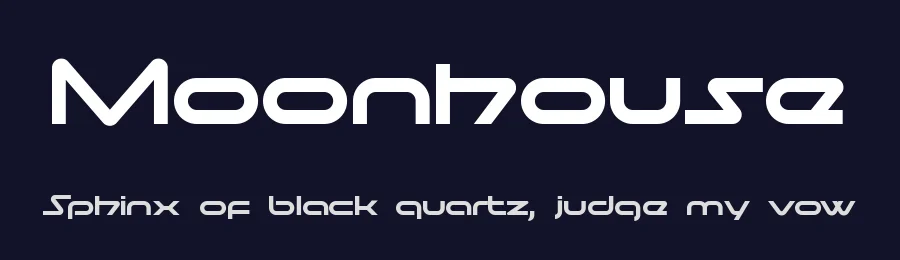 Moonhouse by NimaType — Display Font — thumbnail 2