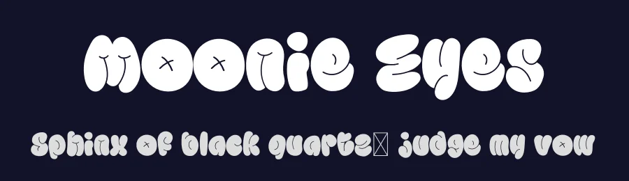 Moonie Eyes by Ikiiko Type — Script Handwritten Font — thumbnail 2
