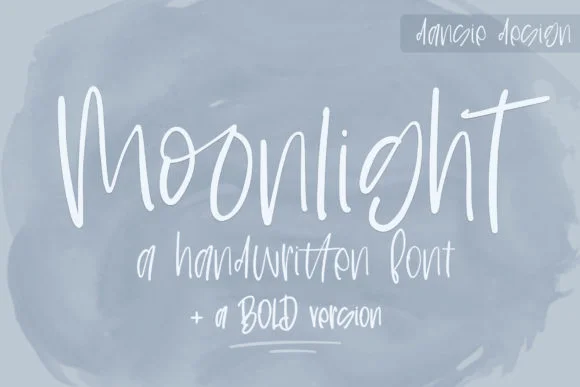 Moonlight Font by dansiedesign by dansiedesign — Script Handwritten Font