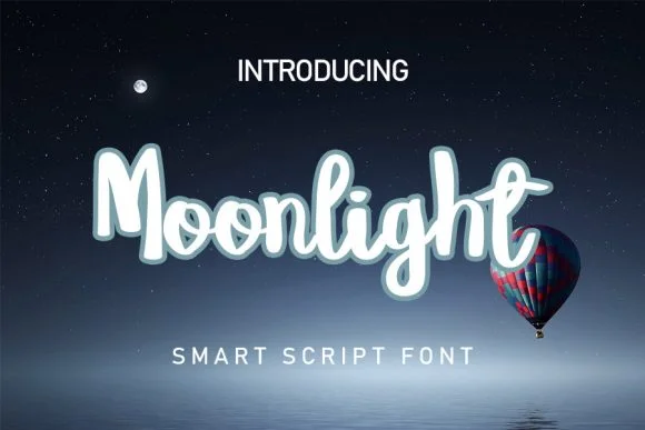 Moonlight Font by shiddiq.art by shiddiq.art — Script Handwritten Font
