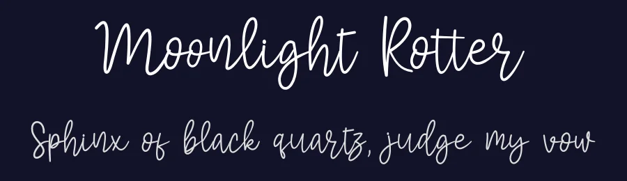 Moonlight Rotter by Pidco Art — Script Handwritten Font — thumbnail 2