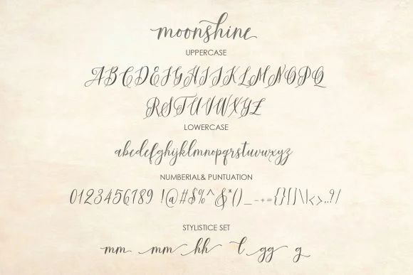 Moonshine Font by moriztype by moriztype — Script Handwritten Font — thumbnail 4
