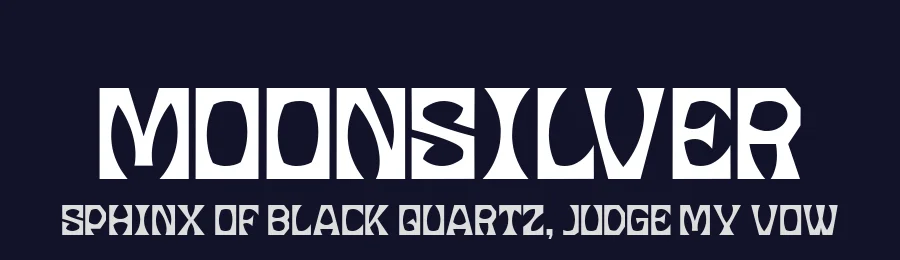 Moonsilver by HIRO std — Decorative Font — thumbnail 2