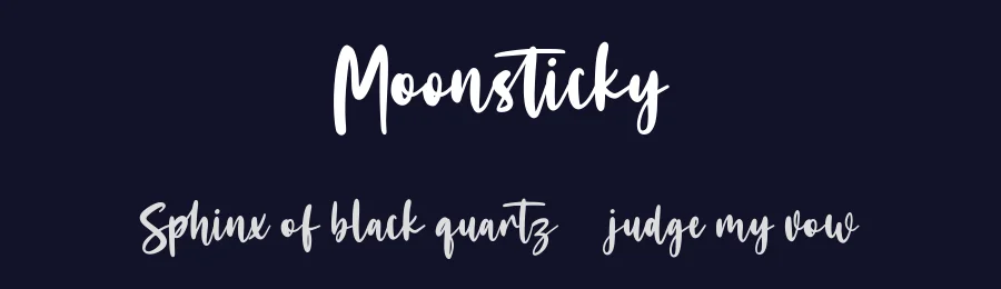 Moonsticky by Maulana Creative — Script Handwritten Font — thumbnail 2