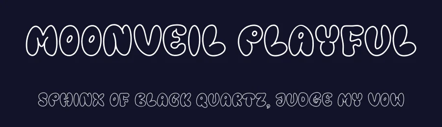 Moonveil Playful by Letterafa Studio — Decorative Font — thumbnail 2