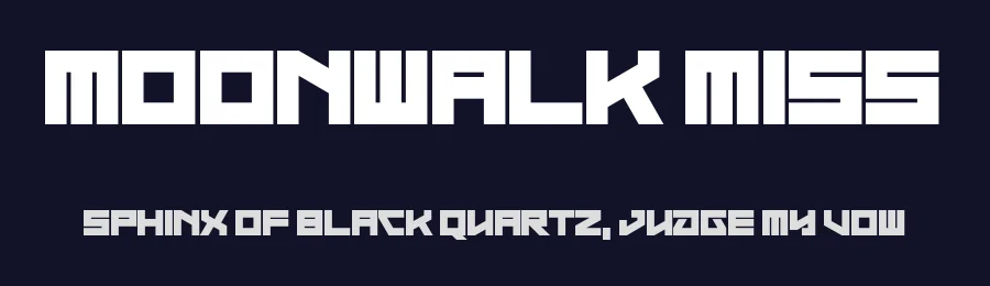 Moonwalk Miss by Chequered Ink — Display Font — thumbnail 2