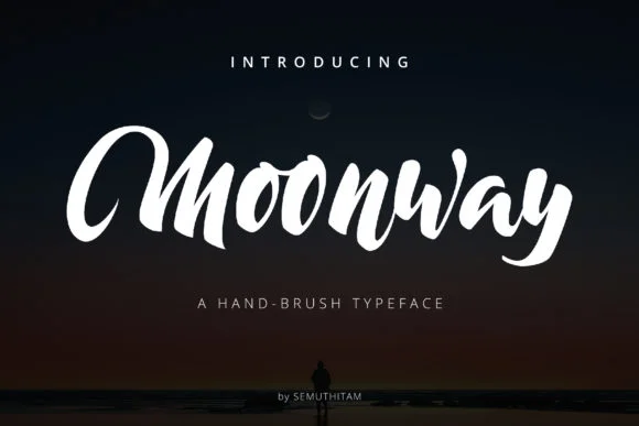 Moonway Font by semuthitam — Script Handwritten Font