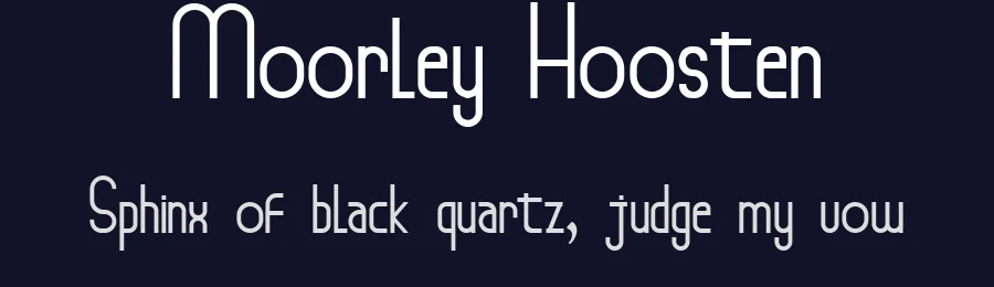 Moorley Hoosten by Tychitype — Sans Serif Font — thumbnail 2
