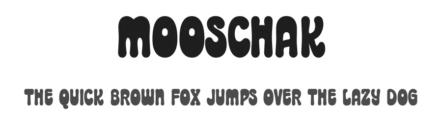 Mooschak by Maulana Creative โ Decorative Font