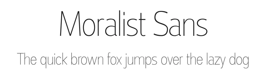 Moralist Sans