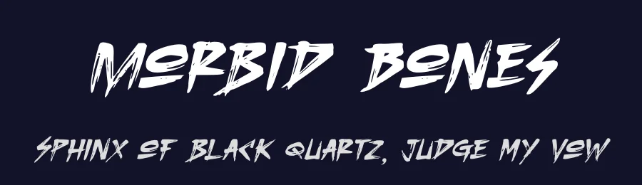 Morbid Bones by Rochart Studio — Decorative Font — thumbnail 2