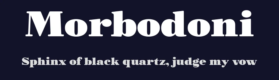 Morbodoni by Zetafonts — Serif Font — thumbnail 2