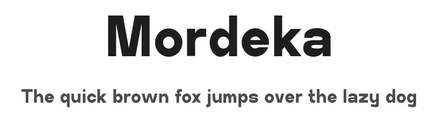 Mordeka by Gilang Ternadho β Sans Serif Font