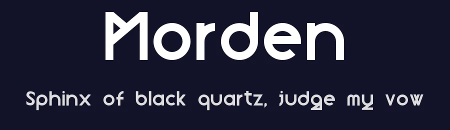 Morden by Andrea Buttieri — Decorative Font — thumbnail 2
