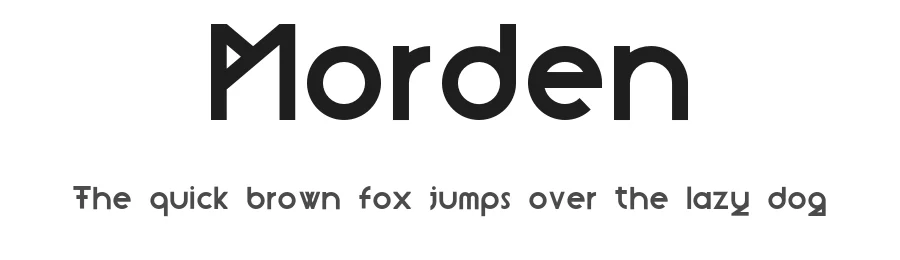 Morden by Andrea Buttieri — Decorative Font