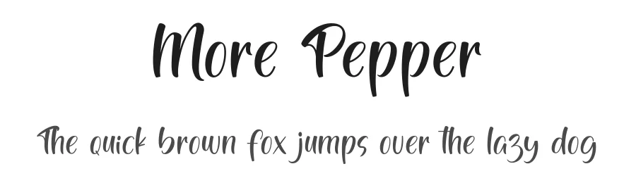 More Pepper