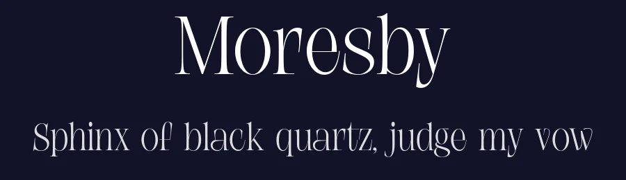 Moresby by Get Studio — Serif Font — thumbnail 2