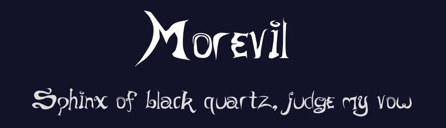 Morevil by Caffeen Fonts — Decorative Font — thumbnail 2