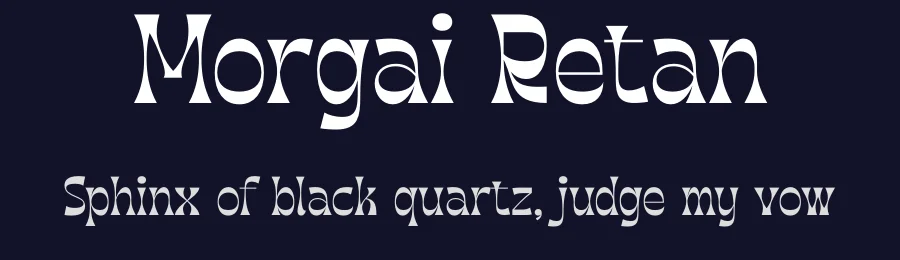 Morgai Retan by Timelesstype Studio — Decorative Font — thumbnail 2