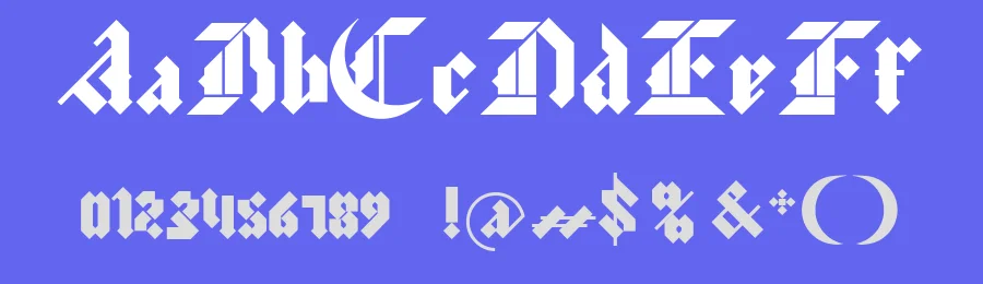 Morgan by Gittype — Blackletter Font — thumbnail 3