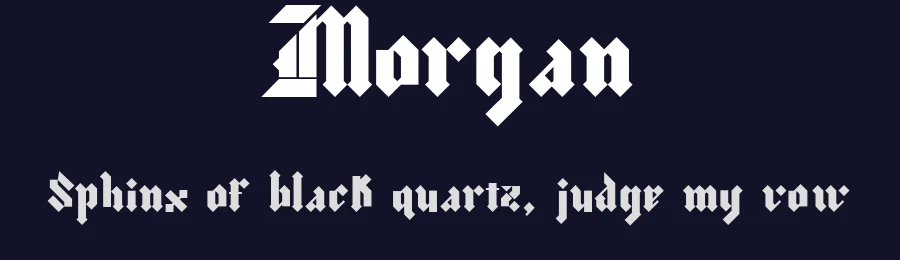 Morgan by Gittype — Blackletter Font — thumbnail 2