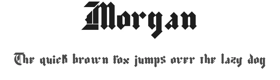 Morgan by Gittype — Blackletter Font