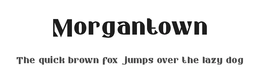 Morgantown by NihStudio — Sans Serif Font