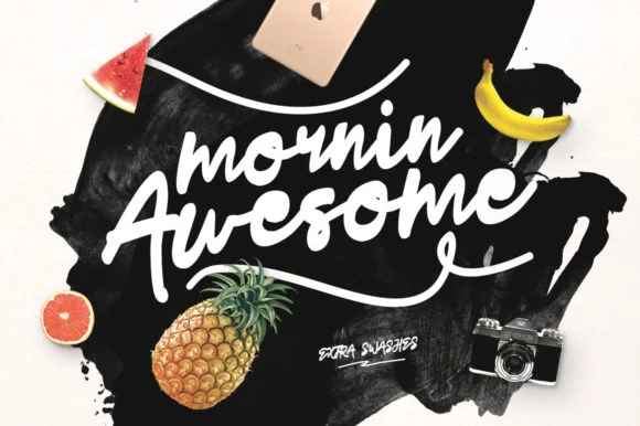 Mornin Awesome Font by Maulana Creative — Script Handwritten Font
