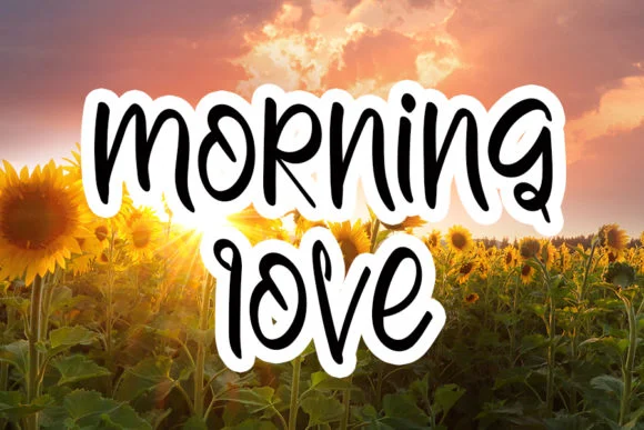 Morning Love Font by FL Space — Script Handwritten Font